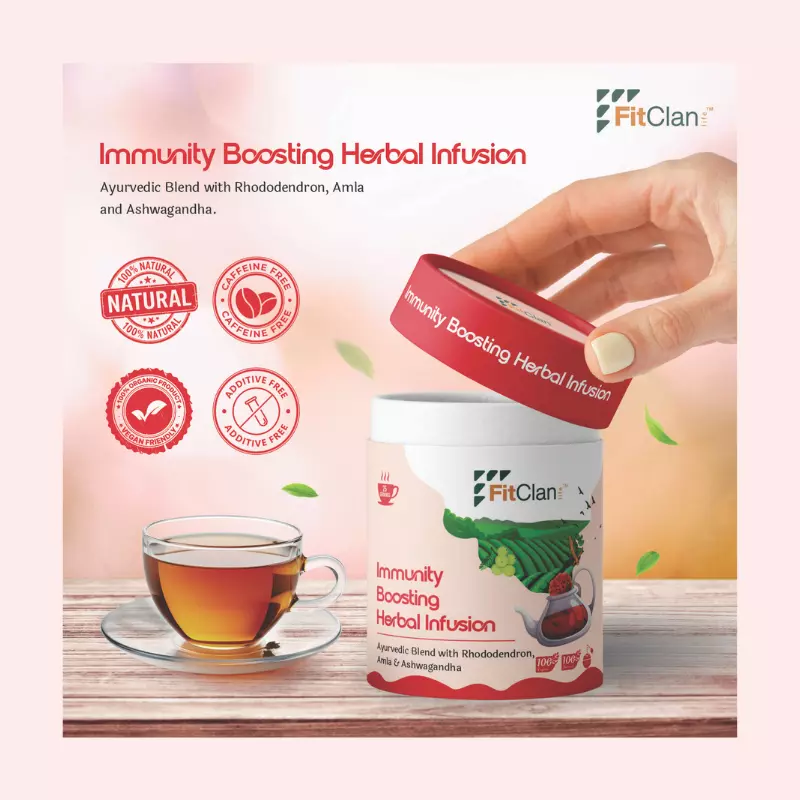 Immunity Boosting Herbal Tea | Ayurvedic Blend with Amla, Ashwagandha & Turmeric