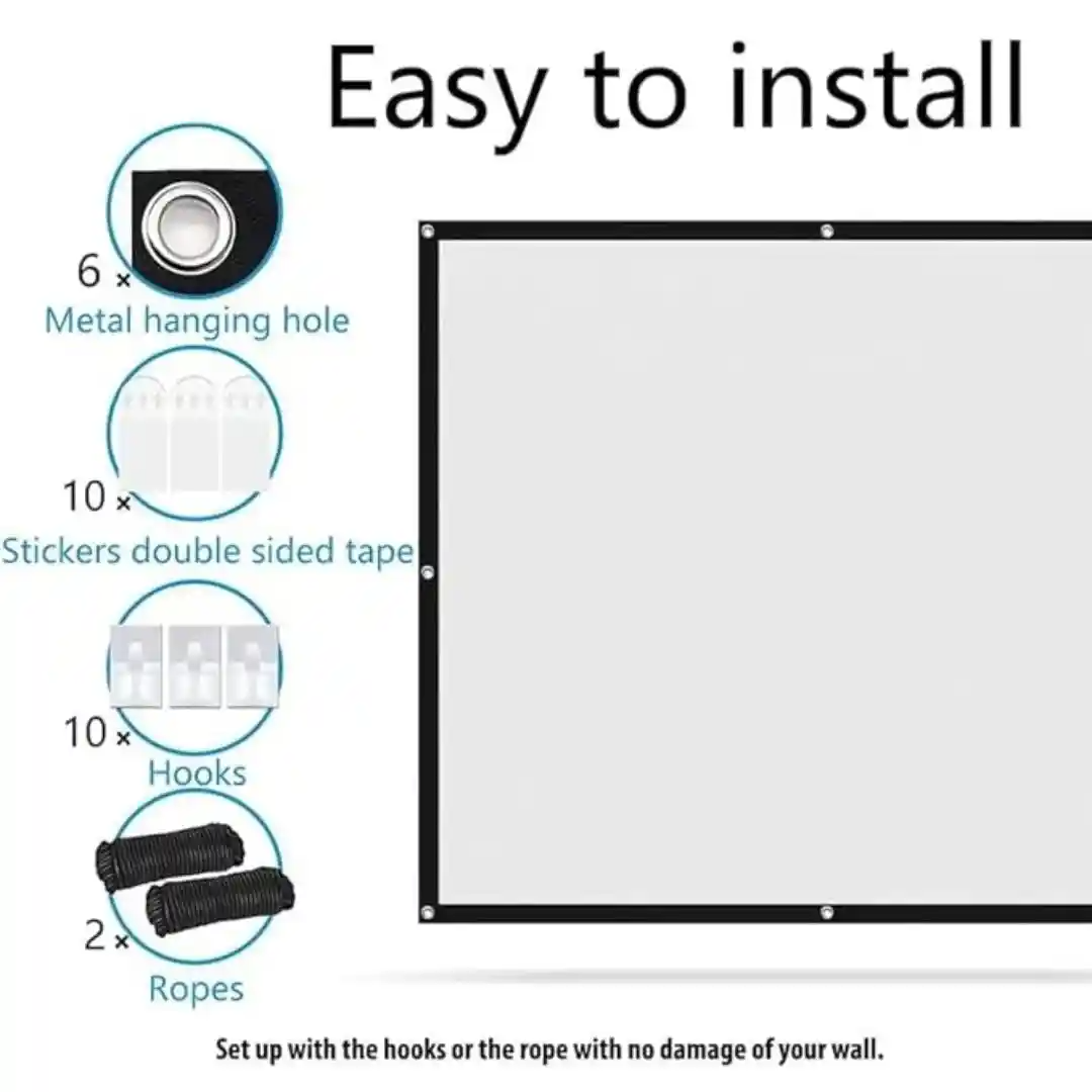 Tonzo Fabric 4:3 Projector Screen (150 Inch)