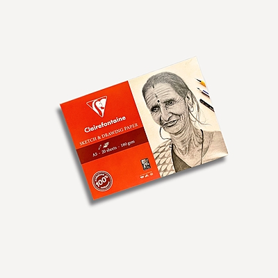 Clairefontaine Sketch & Drawing Paper Wallet, 180 GSM