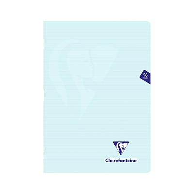 Clairefontaine MIMESYS PASTEL Stapled Notebooks, 90gsm SKY BLUE