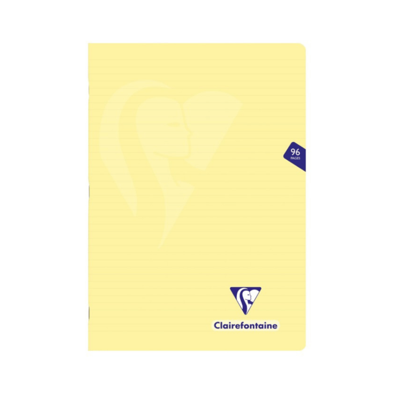 Clairefontaine MIMESYS PASTEL Stapled Notebooks, 90gsm YELLOW