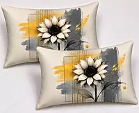 Sun Flower 7D Digital Print Bedsheet Soft, Stylish & Premium Quality Bed Sheet King-225 x 250 CM)