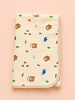 Muslin Dry Sheet Bed Protector – (70 × 90cm) - Bear & Bites Muslin Dry Sheet Bed Protector – (70 × 90cm) - Bear & Bites