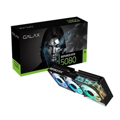 GALAX RTX 5080 1-Click OC 16GB GDDR7 Graphics Card – Triple Fan | 4K Support