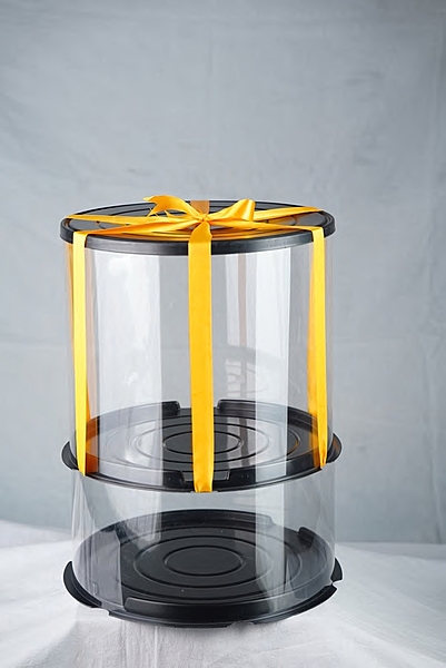 CLEAR CAKE BOXES 3 kg tall