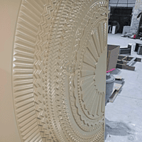 3D HDHMR Deco Painted Door with Intricate Circular Design – Premium Quality