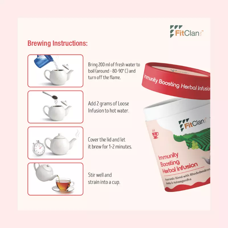 Immunity Boosting Herbal Tea | Ayurvedic Blend with Amla, Ashwagandha & Turmeric