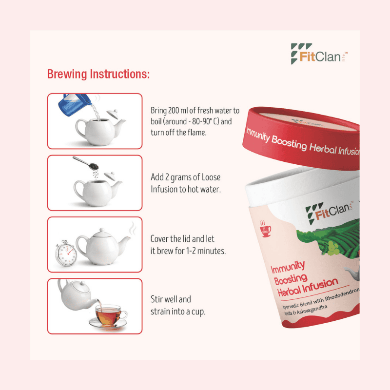 Immunity Boosting Herbal Tea | Ayurvedic Blend with Amla, Ashwagandha & Turmeric