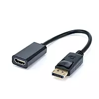 DisplayPort Male (DP) To 4K HDMI Female Adapter 1080 @ 60Hz Converter for PC/Laptop/Projector/HDTV (Black/White)