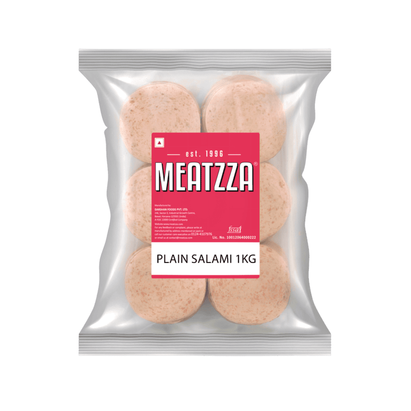 Meatzza - Chicken Salami Plain Sliced 1kg