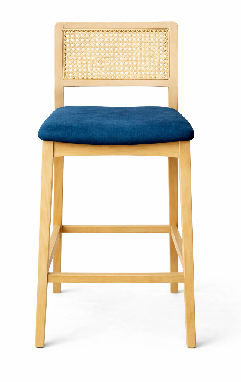 Selby Natural Cane Bar Chair
