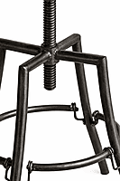 Brisco Industrial Crank Adjustable Height Bar Stool