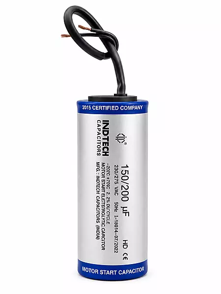 IND. CAPACITOR 105 MFD 275V (150-200) (45X125) AL