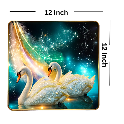 Luxury Swan Wall Decor with Pearl Finish | Elegant 3D Decorative Art Panel for Home & Living Room Luxury Swan Wall Decor with Pearl Finish | Elegant 3D Decorative Art Panel for Home & Living Room