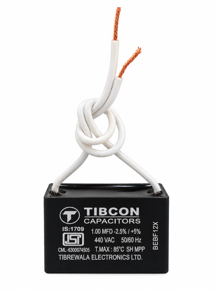 Tibcon 1 MFD Fan Capacitor | 440V | Box Type | Dry