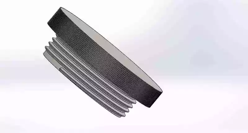 M.S., Fixture OD 100 X 35 MM L FOR CLOSING SIDE PORT