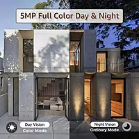 CCTV Bullet Camera 5MP IP | Outdoor Security Camera | Dual LED Full Color Night Vision | AI Hybrid Human Detection