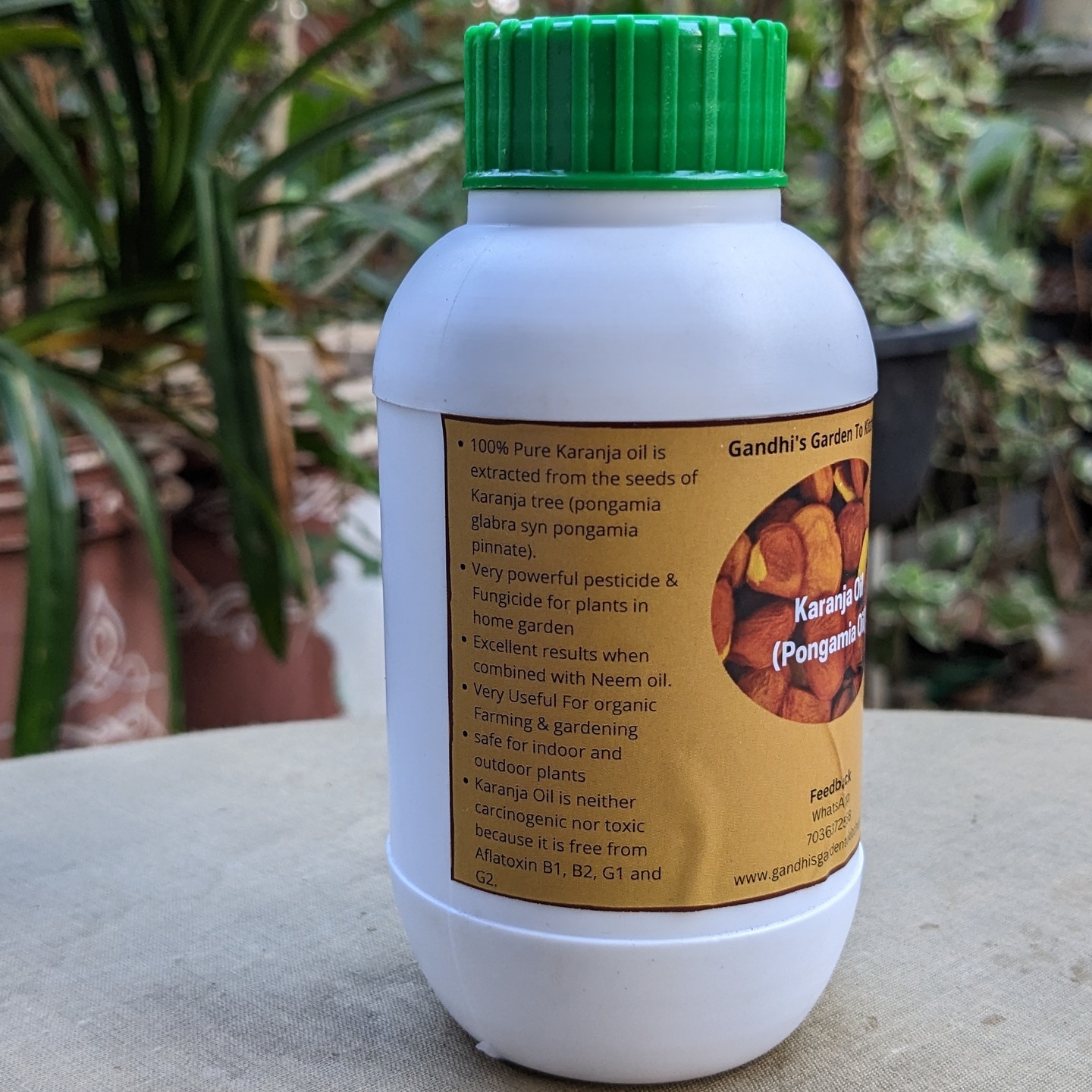 250ml Organic Karanja Oil (Pongamia pinnata) | Pesticide | Fungicide