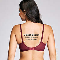 Nykaa Breathe Cotton Triangle Cup Padded Non Wired T-Shirt Bra NYB003 