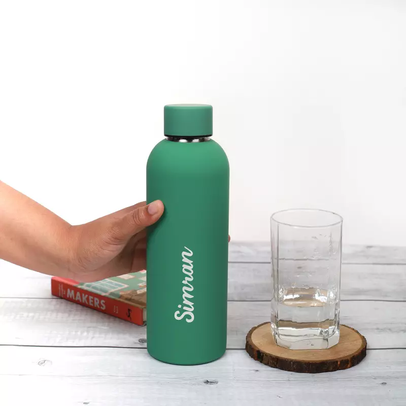 Aqua Personalised Sipper- Rubber Coated Steel Bottle