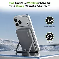 Ultraprolink UM1336 Juice-Up Mag 8 Magnetic Wireless Powerbank 10000mAh (Grey)