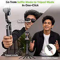 UltraProlink UM1279 - Snap-Z Aura Tripod with Dual Phone Holder & Face Tracking