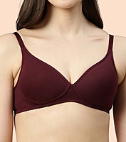 Enamor Supima Cotton Women's Plunge Lift Everyday T-Shirt Bra A039