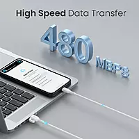 Portronics Konnect Core 3 USB-A to Micro Fast Charging Cable – 3.0A Max Output, Inbuilt Cable Management Hook | Fast Data Sync | White