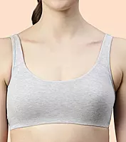 Enamor Low Impact Women's Cotton Everyday Sports Bra - All Day Comfort, Non Padded, Wirefree, High Coverage - SB06