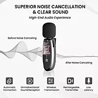 Portronics Vlogmate Dual Mic Omnidirectional Wireless Microphone Portronics Vlogmate Dual Mic Omnidirectional Wireless Microphone