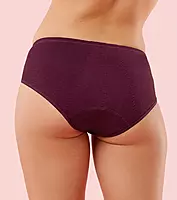 Enamor Bamboo Cotton Period Panty - Mid Waist, Full Back Coverage, Extended Protective Lining with Extra Layer at the Crotch IP12
