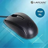 Lapcare L‑70+ USB Mouse – 1200 DPI, Ergonomic, 3D Optical Tracking, Plug-and-Play