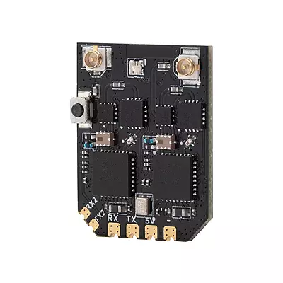 Detailed layout of the XR4 Gemini Xrossband receiver showcasing its compact circuit design Detailed layout of the XR4 Gemini Xrossband receiver showcasing its compact circuit design