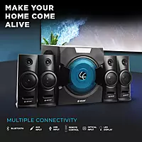 Lapcare Audi 24 LHT-060 offers 100W output, RGB lighting, AUX/USB/FM input, Bluetooth, and remote control. Enjoy immersive cine-style sound.