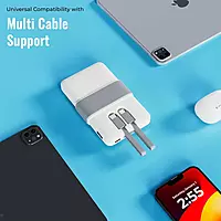 Volt 1 LBP-615 10000mAh Power Bank – 3 Output | Type-C & Lightning Cable | 22.5W | Green & White