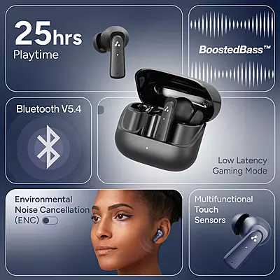 TWS Ambrane Dots Prime Blue