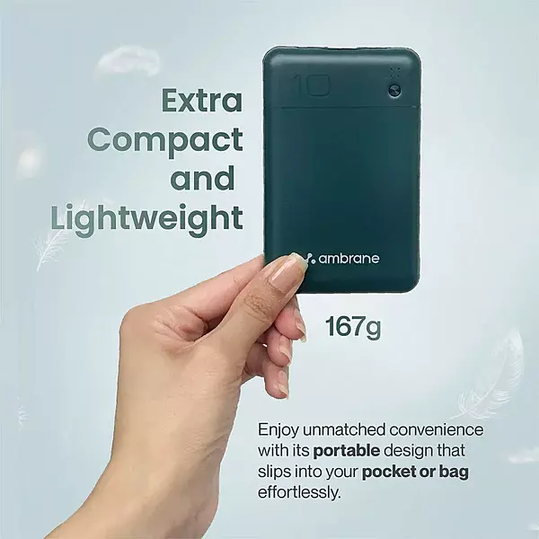 Power Bank Ambrane PocketCharge 10000 mah Green Power Bank Ambrane PocketCharge 10000 mah Green