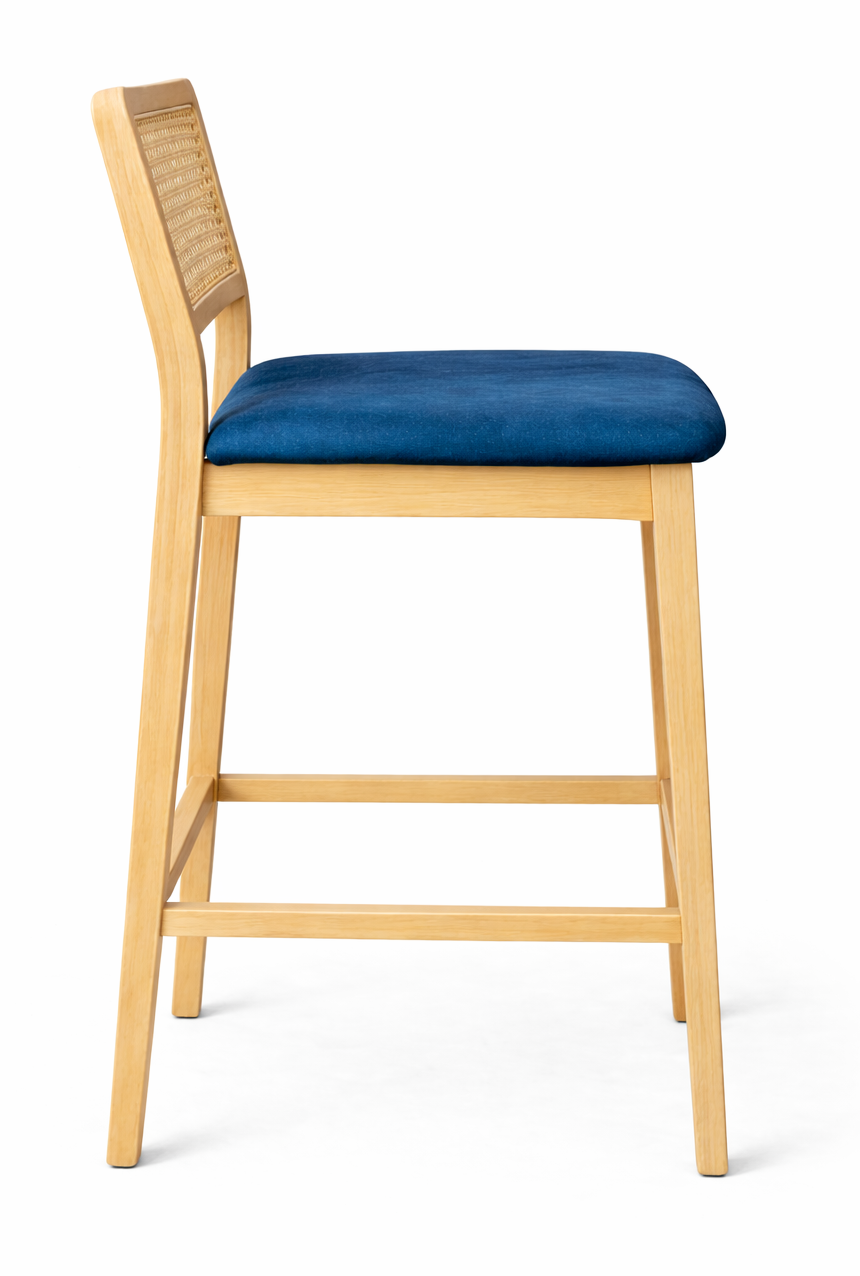 Selby Natural Cane Bar Chair