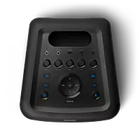 Philips TAX3206 Bluetooth Party Speaker – 80W Power, 14 Hours Playtime, Karaoke, Guitar/Mic Input, Party Lights, Carry Handle Philips TAX3206 Bluetooth Party Speaker – 80W Power, 14 Hours Playtime, Karaoke, Guitar/Mic Input, Party Lights, Carry Handle