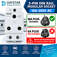 9-Way EV Charger MCB Box | 3-Pin 6A Socket, Sibass 32A 2-Pole AC MCB & Digital Energy Meter