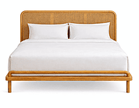 Molly Sleek Natural Cane Hotel Bed