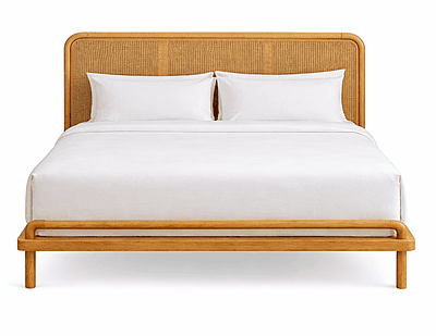Molly Sleek Natural Cane Hotel Bed