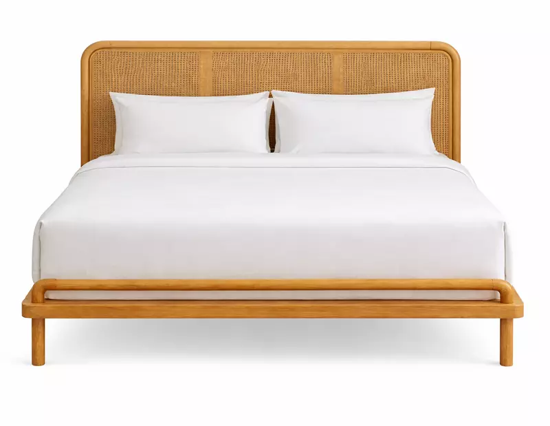 Molly Sleek Natural Cane Hotel Bed