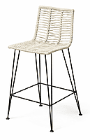 Diamond Weaved Bar Chair