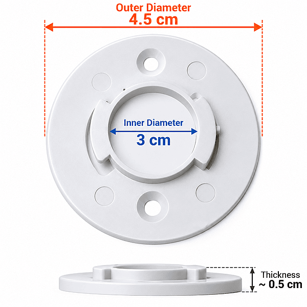 CP Plus Camera Stand , Camera Wall Mount Stand, Replacement Base for Cameras, Easy Installation, Durable Mounting Base for Home & Office