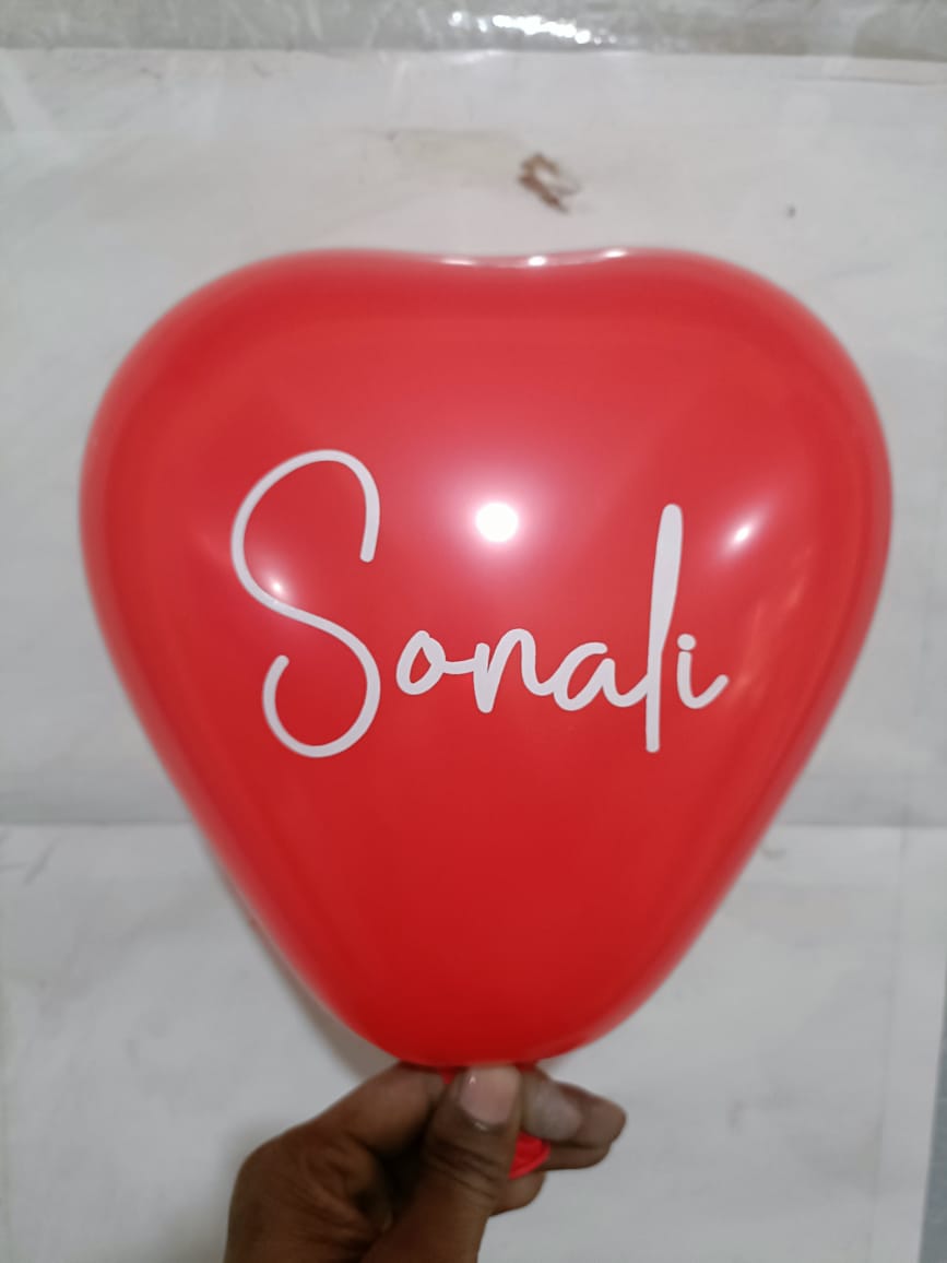 Personalized Red Heart Shape Balloons –Pack of 30pcs for Romantic Celebrations, Weddings, Anniversaries, Birthdays & Parties