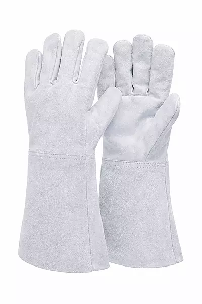 HAND GLOVES MADE OF THICK CANVAS + LEATHER
