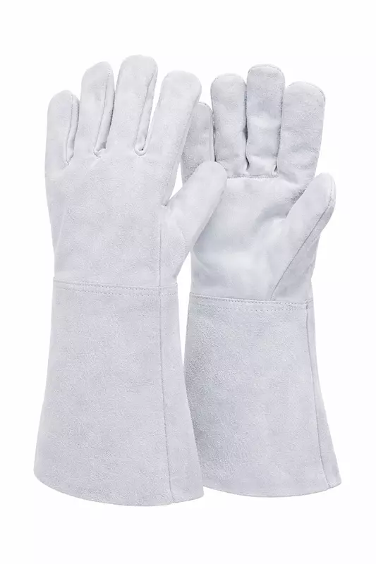 HAND GLOVES MADE OF THICK CANVAS + LEATHER
