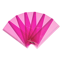 Pack of 8 Pink 191x70mm Dyslexia Overlay Reading Rulers â€“ PET Material, Rounded Corners