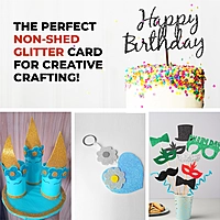 Pack of 10 A4 Sky Blue Coloured Glitter Card 230gsm Sheets